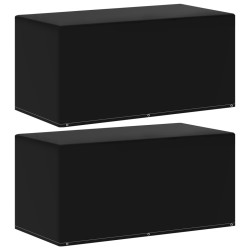 Housses de meubles de jardin 2 pcs 6 œillets 160x80x75 cm 