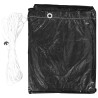 Housses de meubles de jardin 2 pcs 6 œillets 160x80x75 cm 