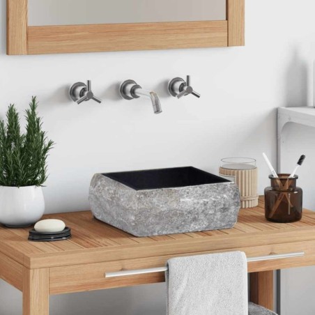 Lavabo Noir 30x30x13 cm Marbre 