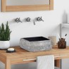 Lavabo Noir 30x30x13 cm Marbre 