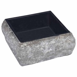 Lavabo Noir 30x30x13 cm Marbre 