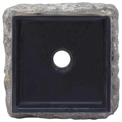 Lavabo Noir 30x30x13 cm Marbre 