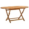 Table de jardin pliable 160x85x75 cm Bois d'acacia massif 