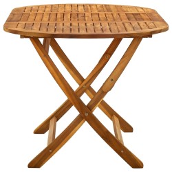 Table de jardin pliable 160x85x75 cm Bois d'acacia massif 