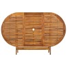 Table de jardin pliable 160x85x75 cm Bois d'acacia massif 
