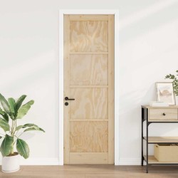 Porte intérieure 'ORKDAL'78x232x4 cm en bois massif de pin 