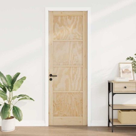 Porte intérieure 'ORKDAL'78x232x4 cm en bois massif de pin 