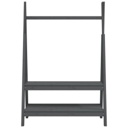 Porte-vêtements Gris 100x45,5x150 cm Bois de pin massif 