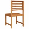 Chaises de jardin sans accoudoirs 2 pcs en bois d'acacia costaud 