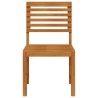 Chaises de jardin sans accoudoirs 2 pcs en bois d'acacia costaud 