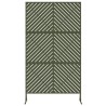Écran de confidentialité vert olive, 100x50x180 cm, en acier 