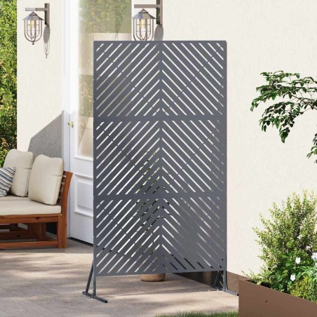 Écran de confidentialité anthracite, 100x50x180 cm, en acier 