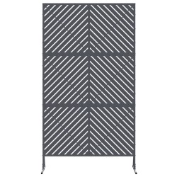 Écran de confidentialité anthracite, 100x50x180 cm, en acier 