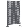 Écran de confidentialité anthracite, 100x50x180 cm, en acier 