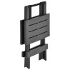 Table pliable de jardin anthracite 45x43x50 cm plastique  