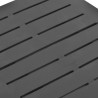 Table pliable de jardin anthracite 45x43x50 cm plastique  