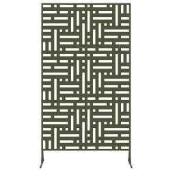 Écran de confidentialité , vert olive, 100x50x180 cm, en acier 