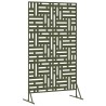 Écran de confidentialité , vert olive, 100x50x180 cm, en acier 
