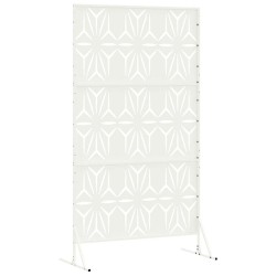 Écran de confidentialité blanc 100x50x180 cm en acier. 