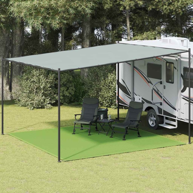 Tapis de tente vert clair 400x400 cm PEHD 