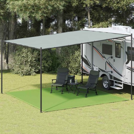 Tapis de tente vert clair 400x400 cm PEHD 