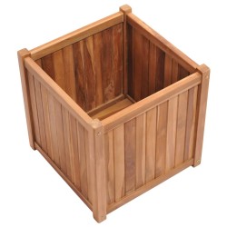 Lit surélevé 50x50x50 cm Bois de teck solide 