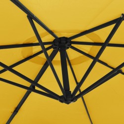 Parasol mural jaune 290 cm 