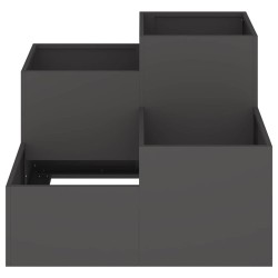Jardinière 80x80x60 cm Acier Noir 