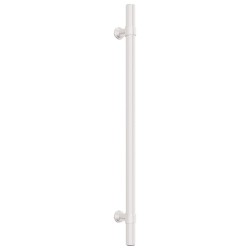Poignées d'armoire 10 pcs argenté 224 mm acier inoxydable 