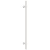 Poignées d'armoire 10 pcs argenté 224 mm acier inoxydable 