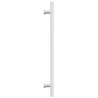 Poignées d'armoire 10 pcs argenté 224 mm acier inoxydable 