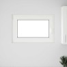 Fenêtre de sous-sol« RISOR » 90 x 50 cm oscillo-battante DIN gauche blanche 