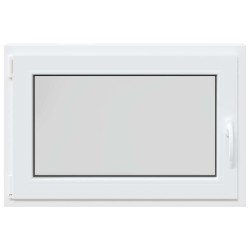 Fenêtre de sous-sol« RISOR » 90 x 50 cm oscillo-battante DIN gauche blanche 