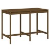Table de jardin marron miel 159,5x82,5x110cm bois massif de pin 