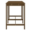 Table de jardin marron miel 159,5x82,5x110cm bois massif de pin 