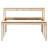 Table de pique-nique 110x134x75 cm bois massif de pin 