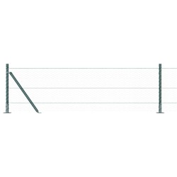 Clôture hexagonale verte 0.6x25 m en acier 