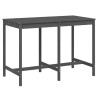 Table de jardin gris 159,5x82,5x110 cm bois massif de pin 