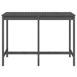 Table de jardin gris 159,5x82,5x110 cm bois massif de pin 