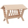 Mangeoire à foin pour lapins 44x33x33 cm bois massif de sapin 
