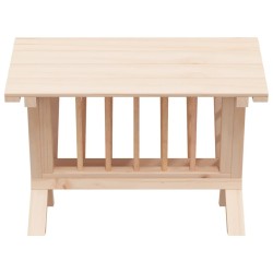Mangeoire à foin pour lapins 44x33x33 cm bois massif de sapin 