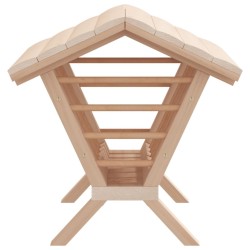 Mangeoire à foin pour lapins 44x33x33 cm bois massif de sapin 