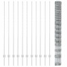 Poteaux de Clôture 22 pcs U-Channel 150 cm Acier Galvanisé 