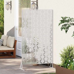 Écran de confidentialité 100x50x180 cm en acier inoxydable 
