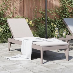 Chaise longue cappuccino 186x60x29 cm PP 