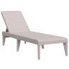 Chaise longue cappuccino 186x60x29 cm PP 