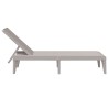 Chaise longue cappuccino 186x60x29 cm PP 