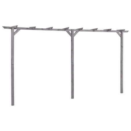 Pergola de jardin Gris 400x40x205 cm Bois de pin imprégné 