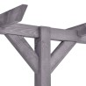 Pergola de jardin Gris 400x40x205 cm Bois de pin imprégné 