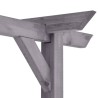 Pergola de jardin Gris 400x40x205 cm Bois de pin imprégné 